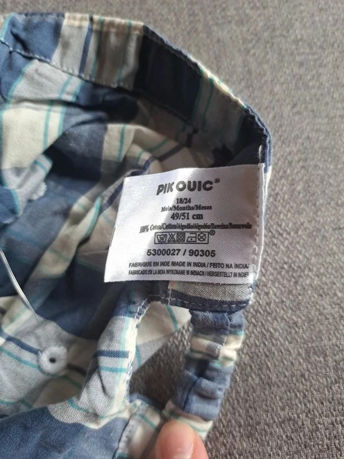 Casquette à carreaux Pik Ouic - photo numéro 3