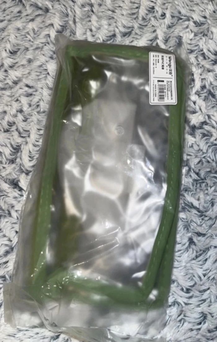 [NEUVE] Leadrop Trousse à crayons double couche transparente étanche verte - photo numéro 4