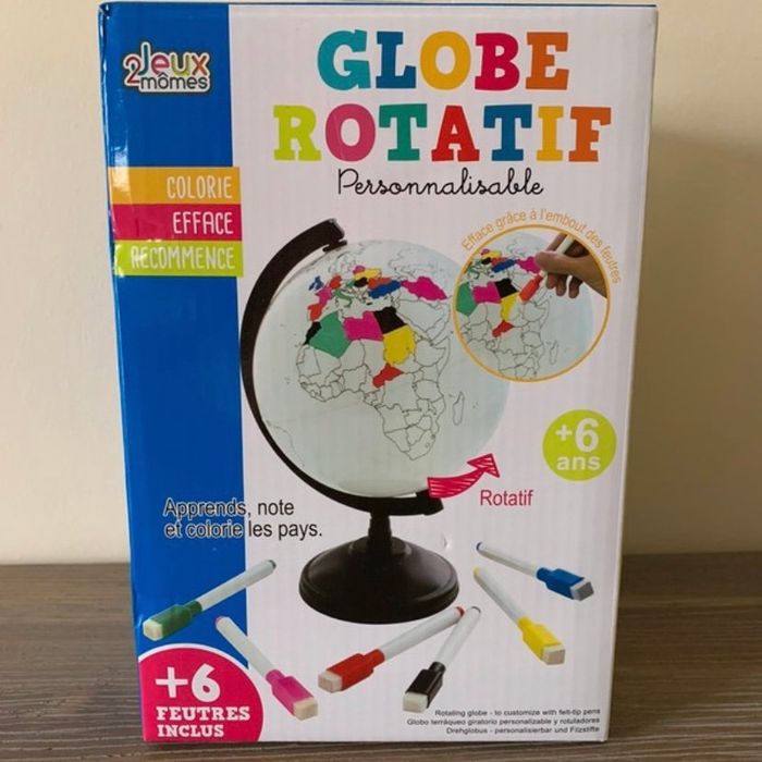 Globe rotatif personnalisable - photo numéro 2
