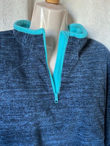 Pull camionneur chiné polaire bleu L Kaytan 