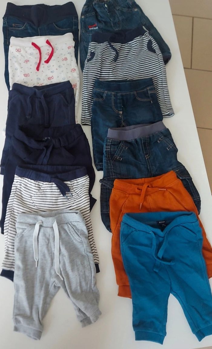 Lot de 12 pantalons 3 mois - photo numéro 2
