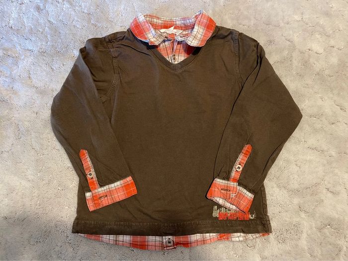 Chemise t-shirt 2 en 1 - Kidkanaï - 5 ans