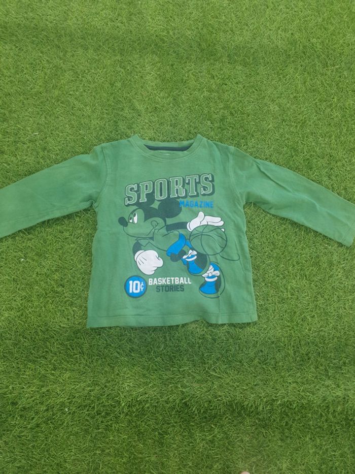 Tee shirt manches longues mickey