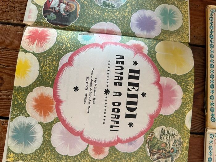 Lot de 4+1 livres bd très anciens vintage Heidi Hemma éditions sapins verts - photo numéro 6
