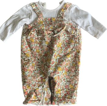 Combinaison fille fleur