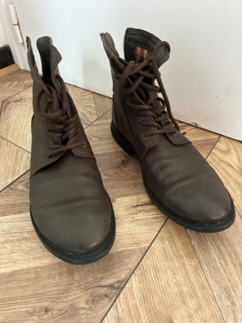 Bottines cuir HEXAGONE