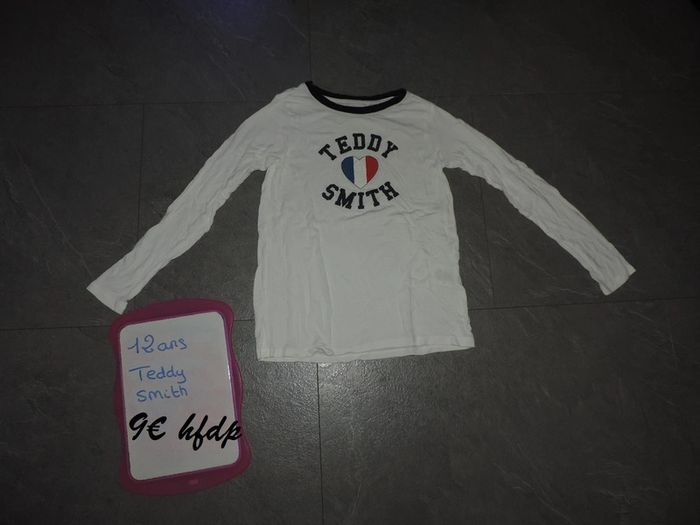 tee shirt teddy smith taille 12 ans