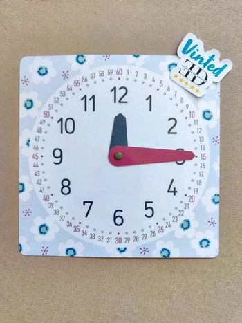 Roue florale pour lire l'heure facilement