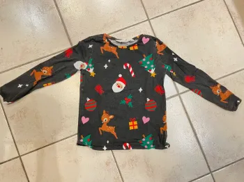 Teeshirt manches longues H&M Noel 110-116cm