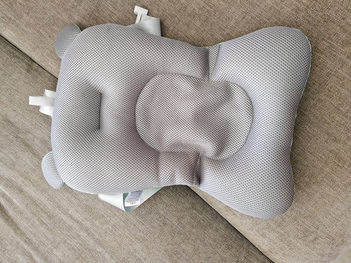 Coussin de baignoire pour bébé bleu - photo numéro 4
