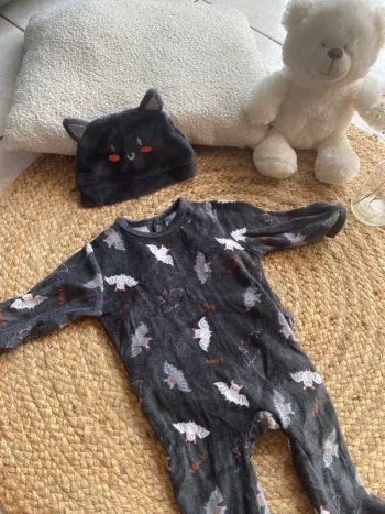 Pyjama Halloween avec bonnet