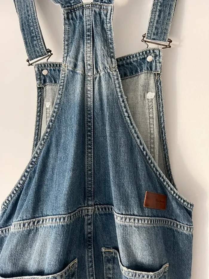 Superbe salopette longue en jean denim 100% coton Pépé Jeans London taille XS - photo numéro 7