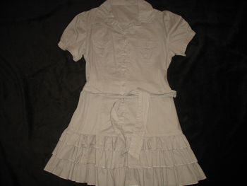 ROBE COURTE MC GRISE "TEX" - TAILLE 42 / 44 - n°01