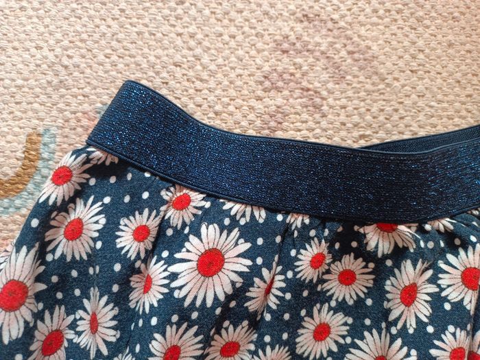Jupe courte bleue coquelicot rouge orchestra 4 ans - photo numéro 2