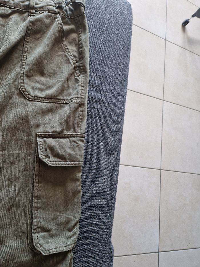 Pantalon Cargo taille 42 coton  kaki - photo numéro 2