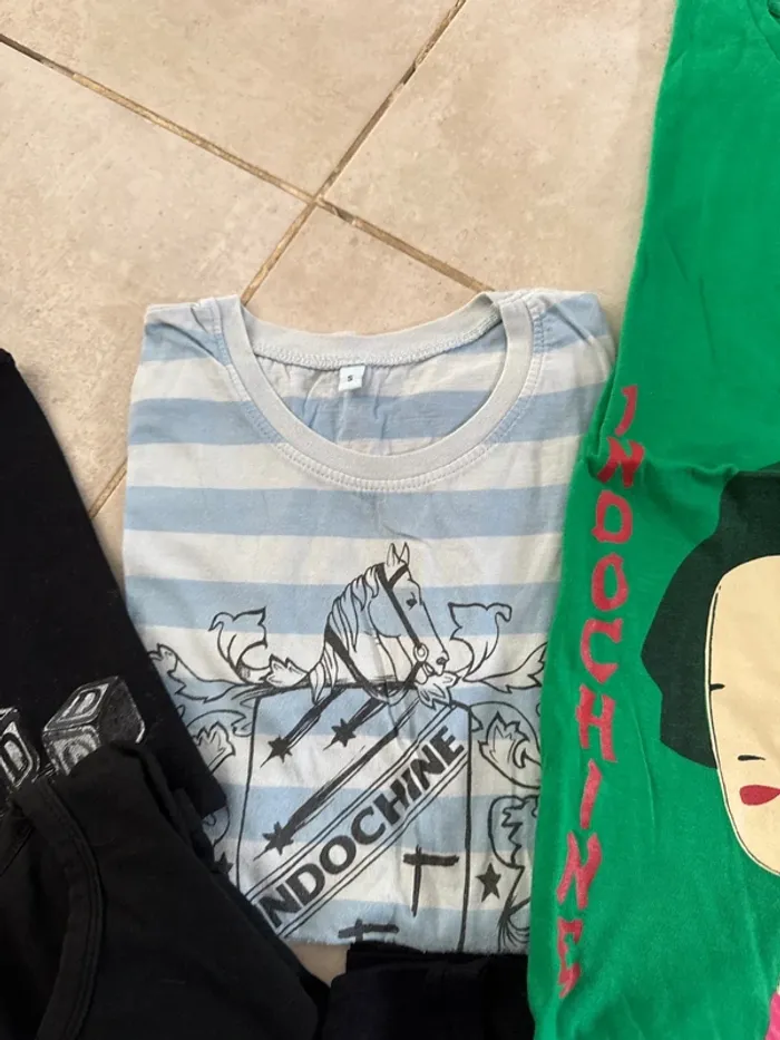 Lot de 5 t-shirt Indochine - photo numéro 4
