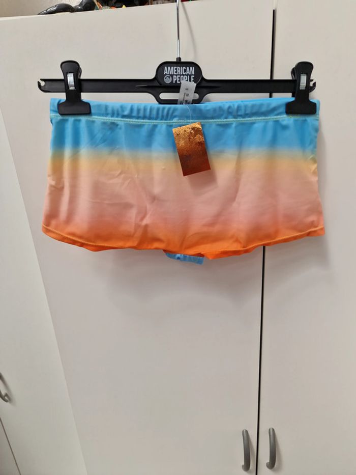 Maillot De Bain Dégradé Bleu Clair Jaune Orange Taille S - photo numéro 10