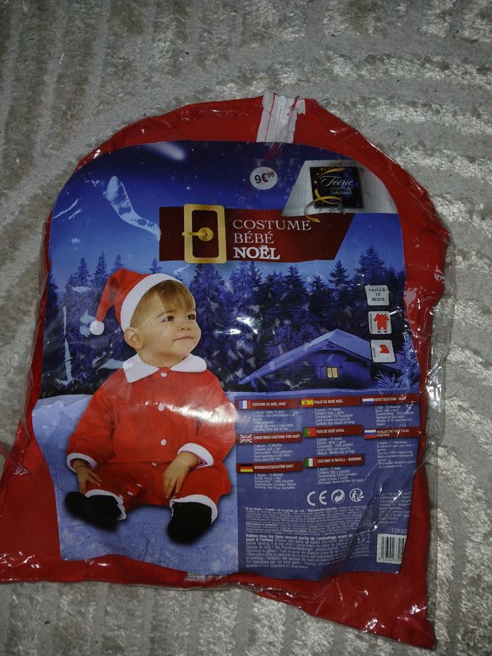 Tenue de père Noël bebe