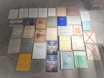 Lot de partitions organiste