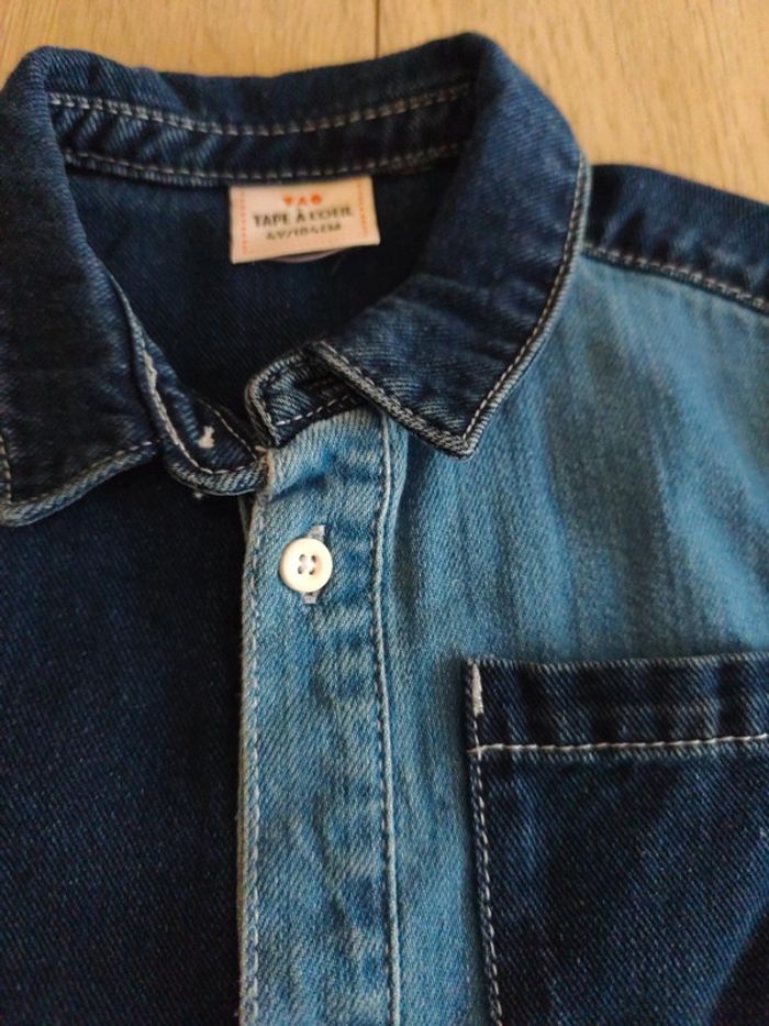 Chemise en jeans manches courtes - photo numéro 5
