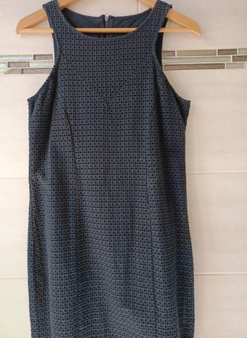 Robe bleu marine DDP, 100% coton dentelles t.36