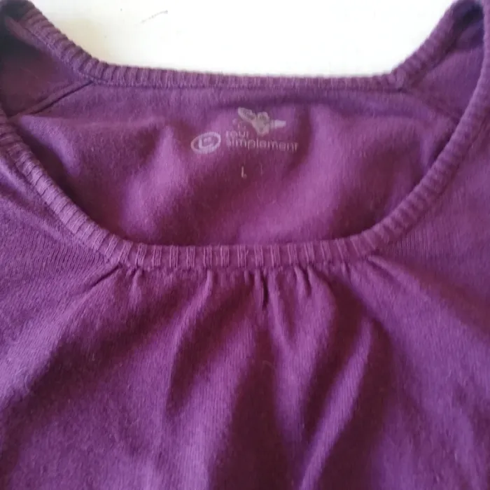 Petit pull manches courtes t. L Tout simplement violet prune - photo numéro 8