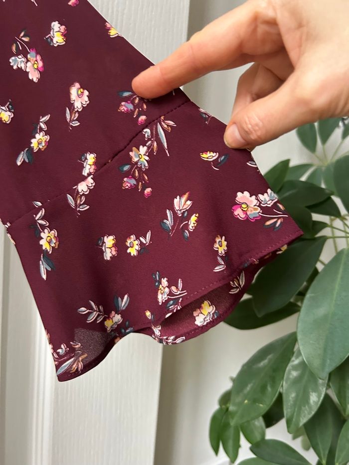 Tuniques, couleur, prune, motif fleuri, marque Primark - photo numéro 2