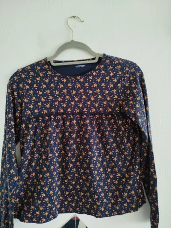 Blouse Vertbaudet fleurie 12 ans