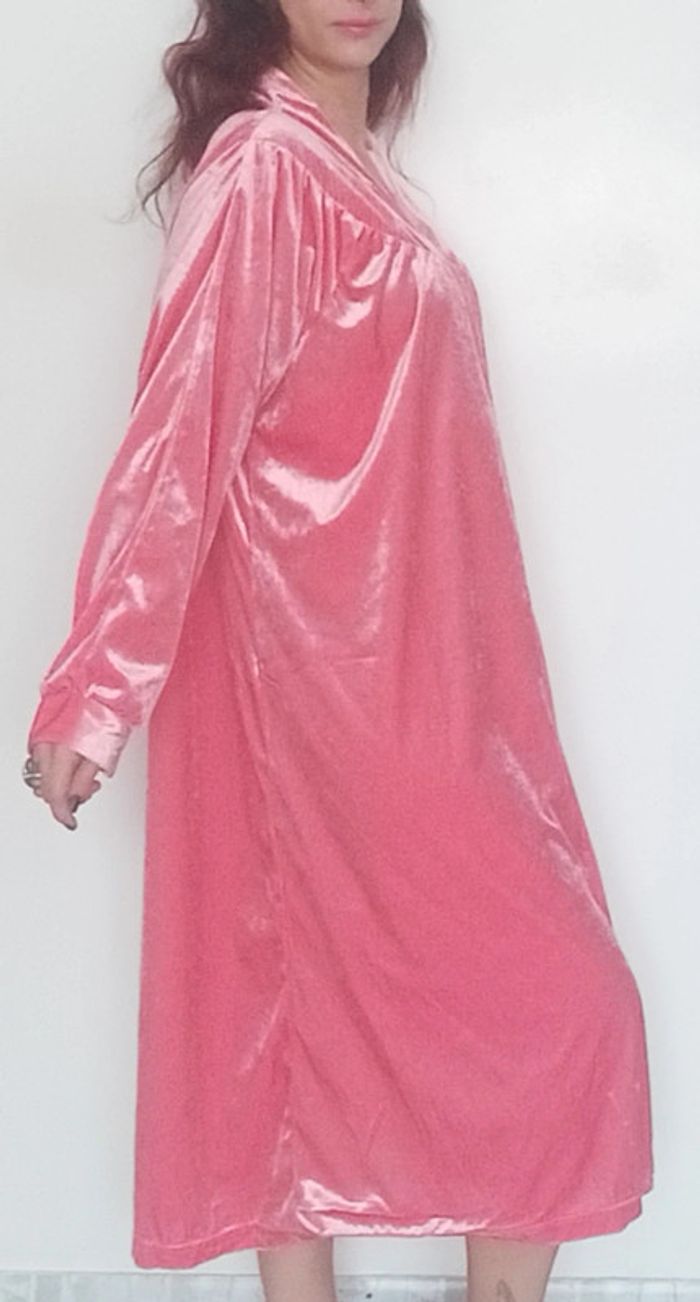 Chemise de nuit en velours vintage grande taille - photo numéro 8