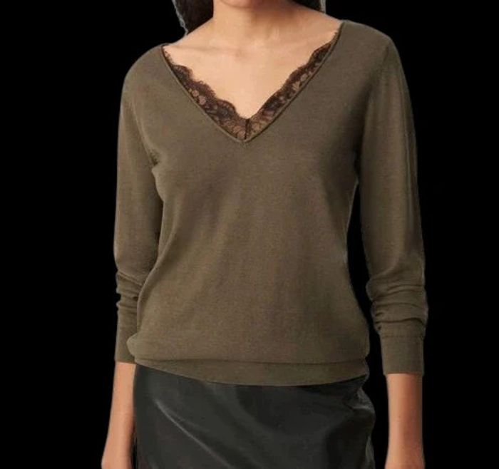 Pull Ikks - encolure devant dos en dentelle femme - BU18235