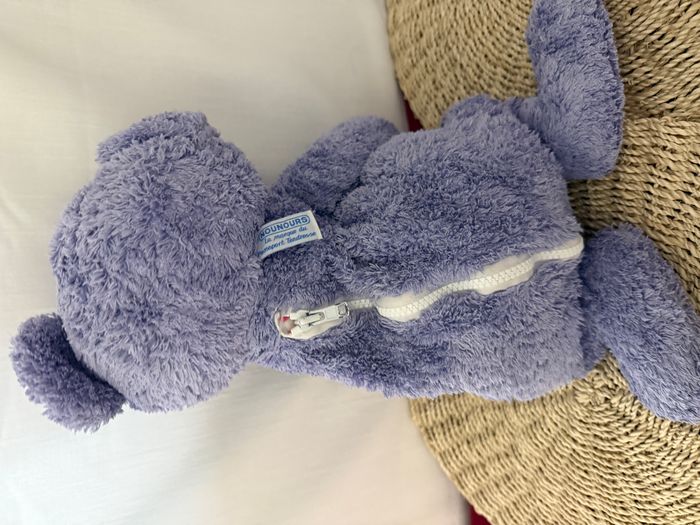 Doudou ours mauve violet NOUNOURS - photo numéro 2