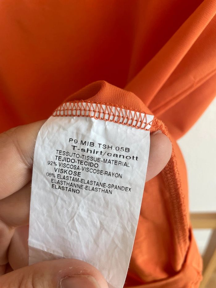 T-shirt orange Max Mara Studio, taille S - photo numéro 5