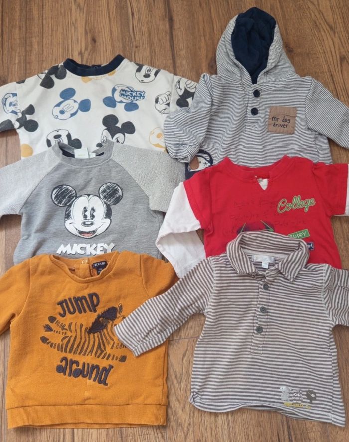 Lot pulls et tee shirt manches longues