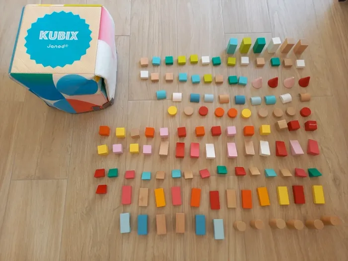 Jeu de construction en bois Kubix de Janod - photo numéro 2