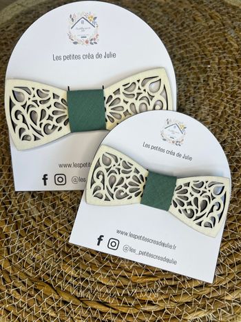 Lot de 2 noeuds papillons