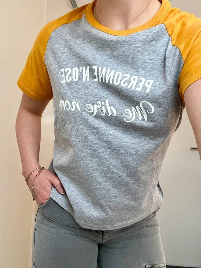 T-shirt « personne n’ose me dire non » - photo numéro 2