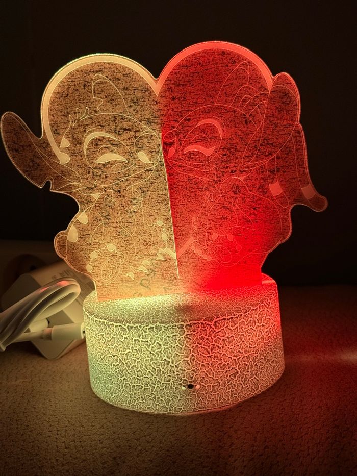 Lampe veilleuse stitch