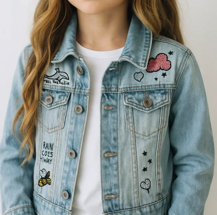 Veste en jean fille 10 ans - photo numéro 3