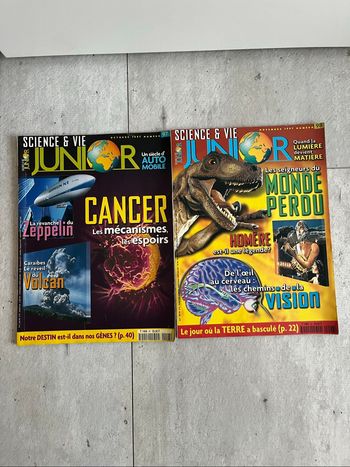 Science et Vie junior numéro 97 et 98