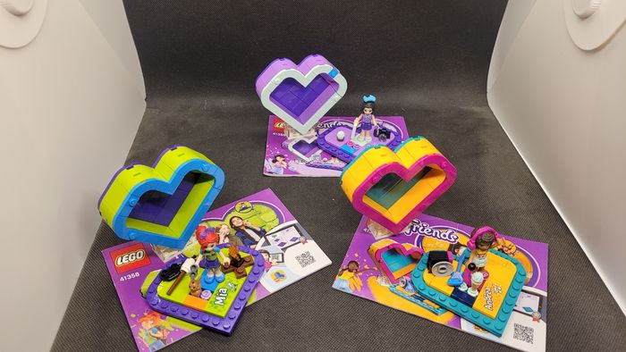 Lot de 3 cœurs Lego Friends 41354/41355/41358