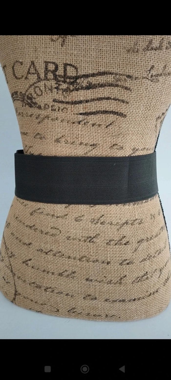 Ceinture élastique verte argenté femme 80 cm - photo numéro 9