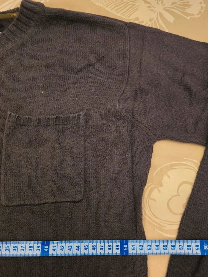 🌟 Pull col V bleu marine Tommy Hilfiger homme - Taille L 🌟 - photo numéro 5