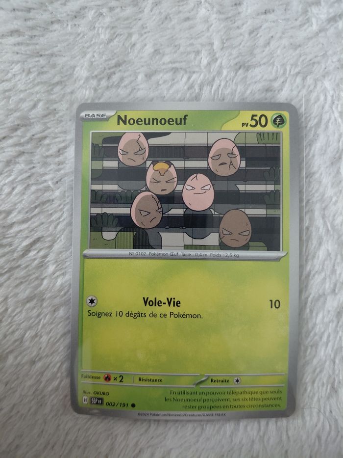 Carte Pokémon Noeunoeuf