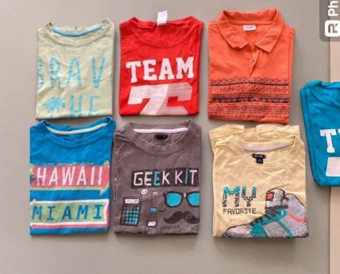 Lot 7 Tshirts garçon manche courte