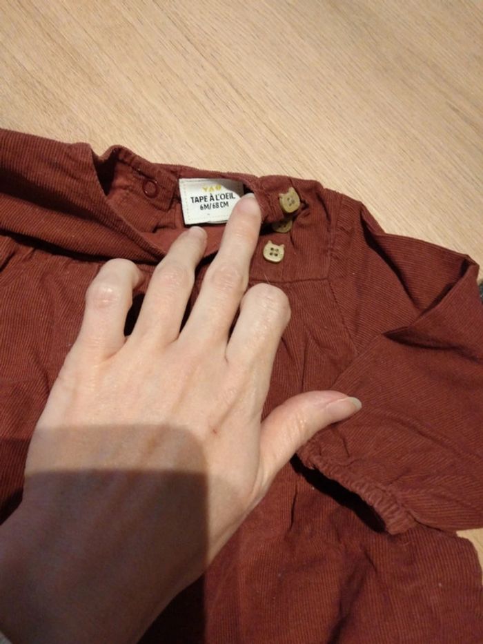 Ensemble blouse short 6 mois - photo numéro 2