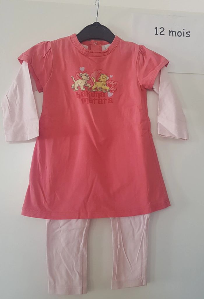 Combinaison le roi lion disney 12 mois