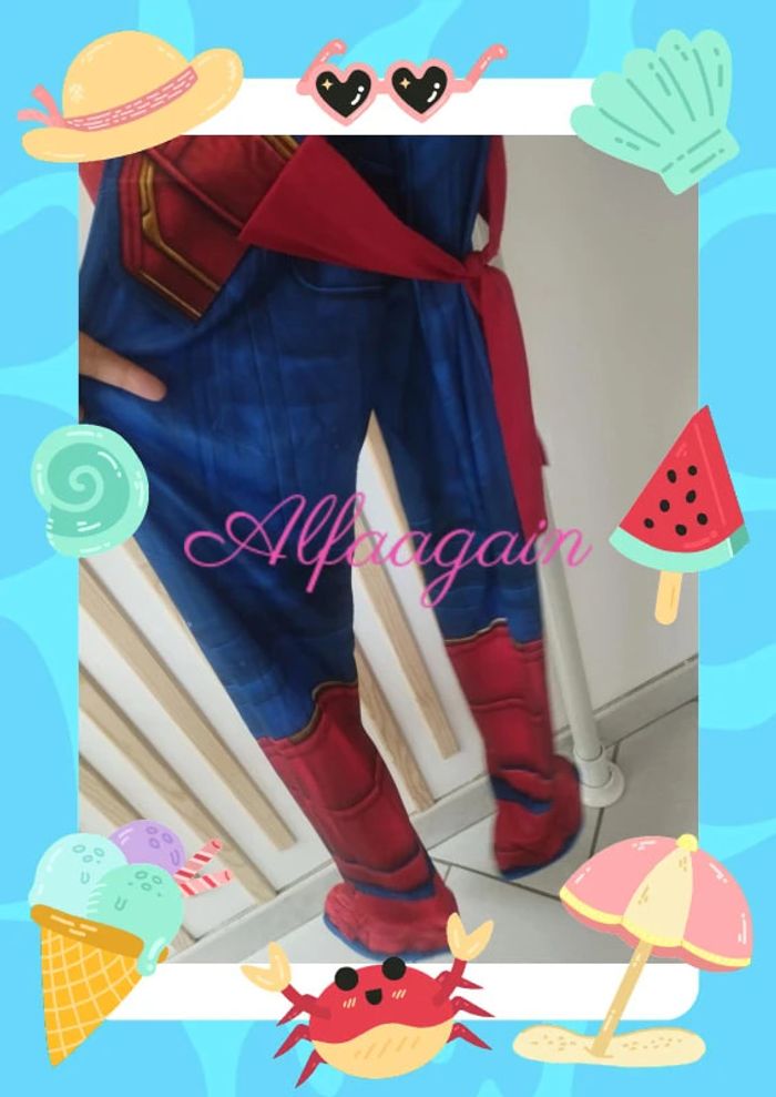 Déguisement capitaine Marvel 7/8ans - photo numéro 15