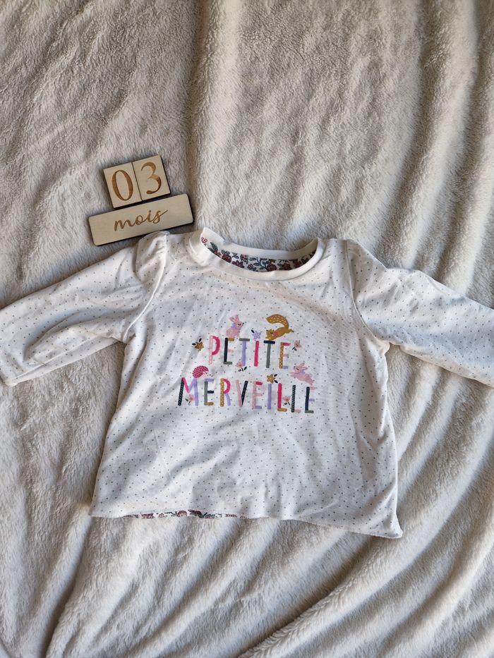 Haut réversible 3 mois