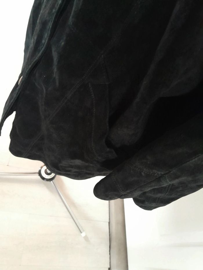 Beau manteau veste en cuir de porc véritable taille 42 - photo numéro 5