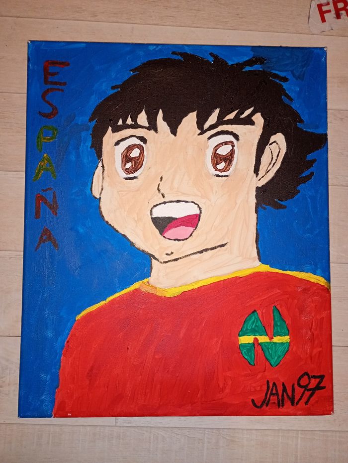 Peinture sur toile Olive & Tom équipe Espagne